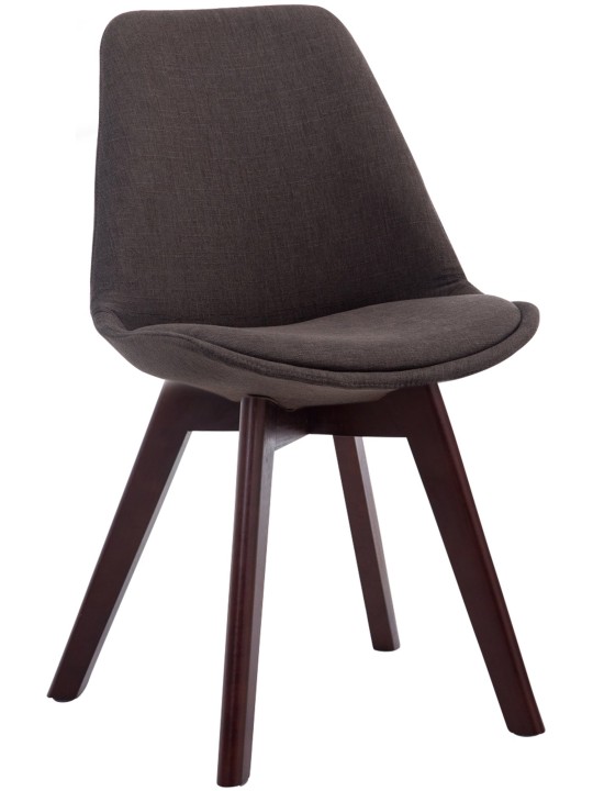 Látogatószék Borneo V2 dió szövet, sötétszürke