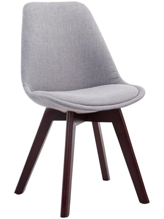 Látogatószék Borneo V2 dió szövet, szürke