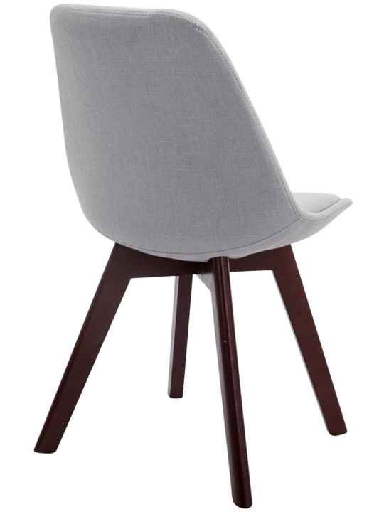 Látogatószék Borneo V2 dió szövet, szürke