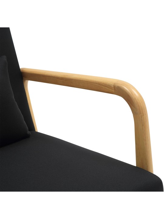 Fotel Hibbing szövet, fekete