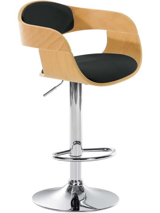 Bárszék Kingston C, natúr/fekete