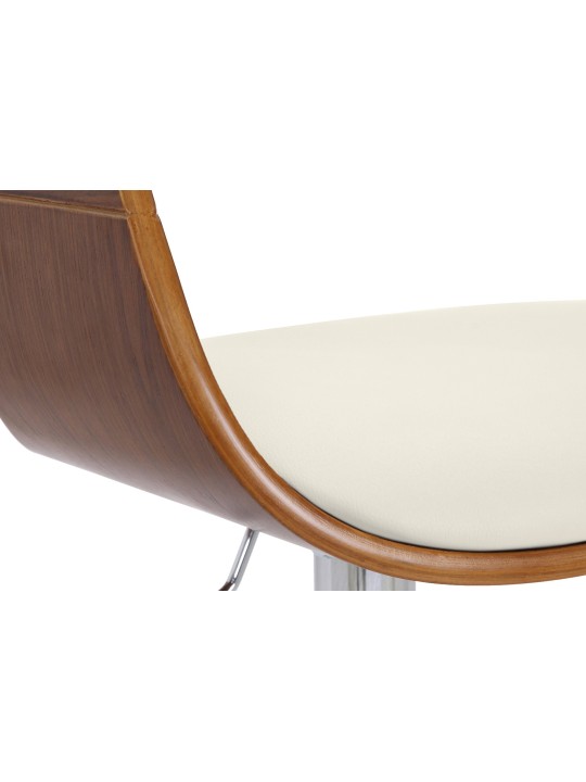 Bárszék Kingston C, dió/fehér