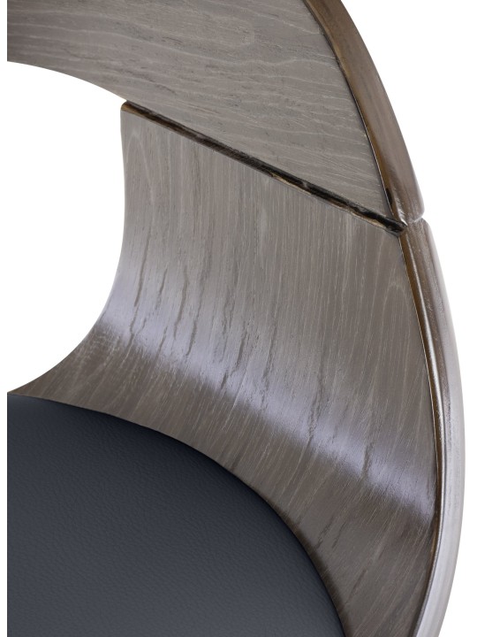 Bárszék Kingston C, fekete/szürke