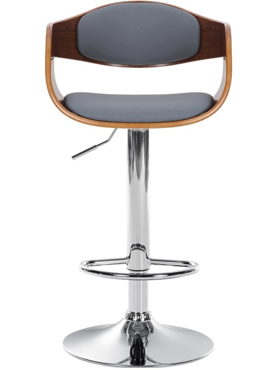 Bárszék Kingston C műbőr, dió/szürke