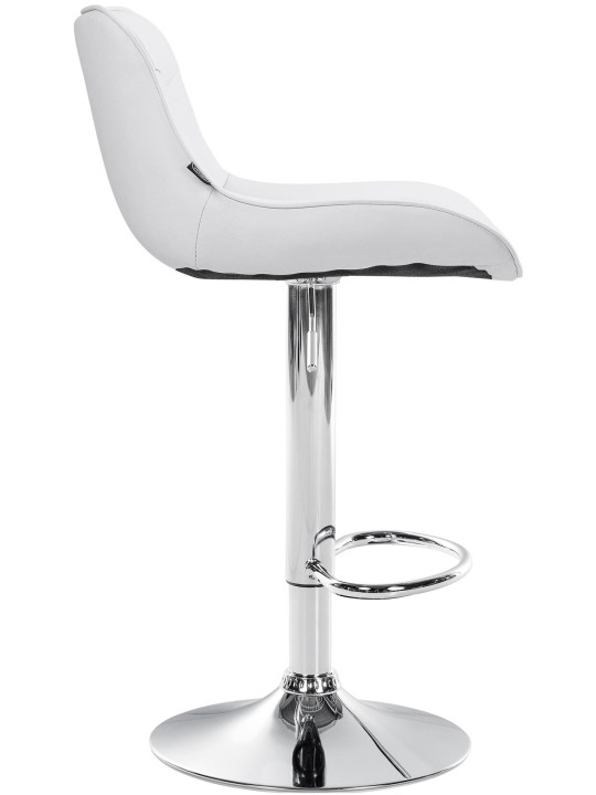 Bárszék Vonore műbőr króm, fehér Bárszék Vonore műbőr króm, fehér