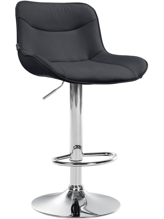 Bárszék Vonore műbőr króm, fekete Bárszék Vonore műbőr króm, fekete