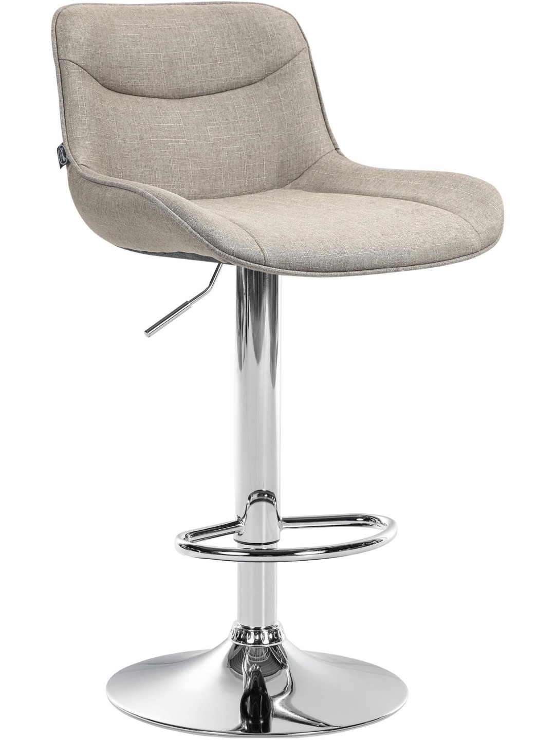 Bárszék Vonore szövet króm, taupe