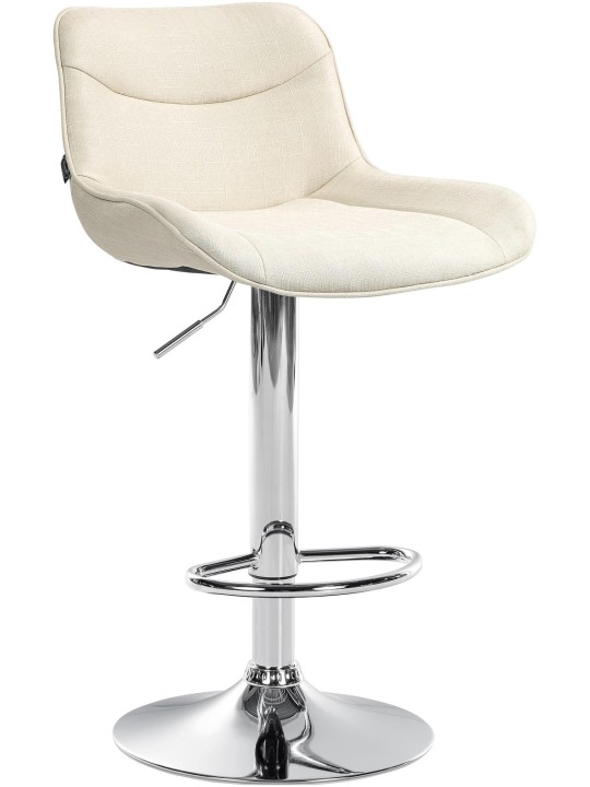 Bárszék Vonore szövet króm, krém