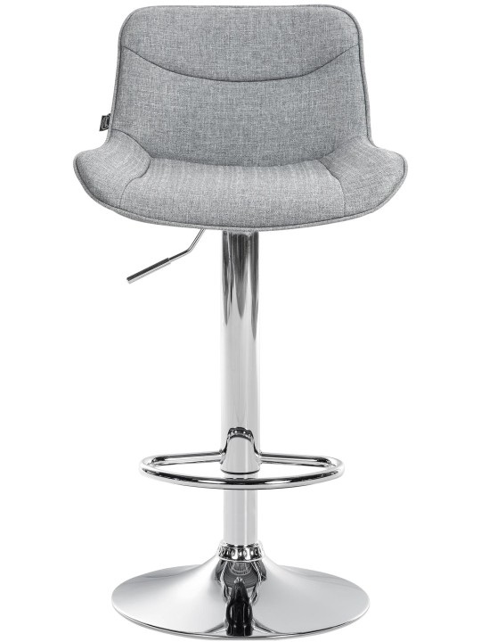 Bárszék Vonore szövet króm, szürke