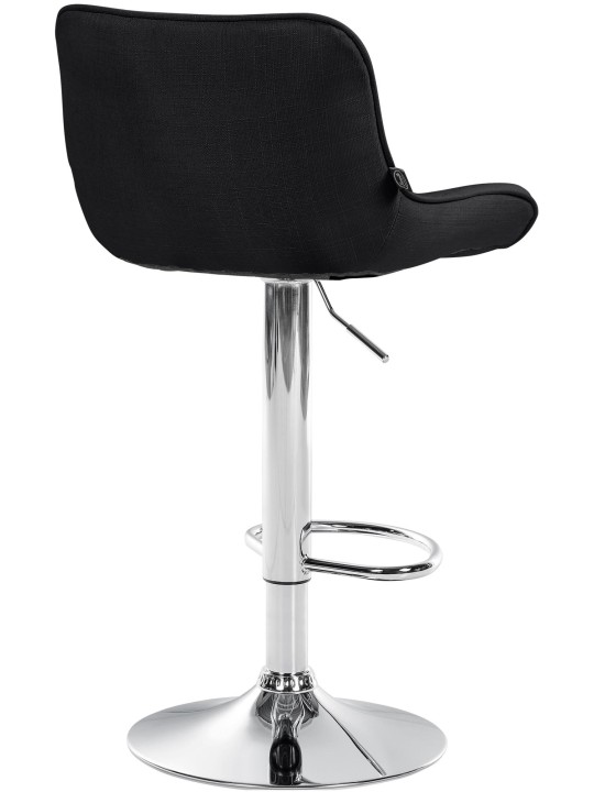 Bárszék Vonore szövet króm, fekete