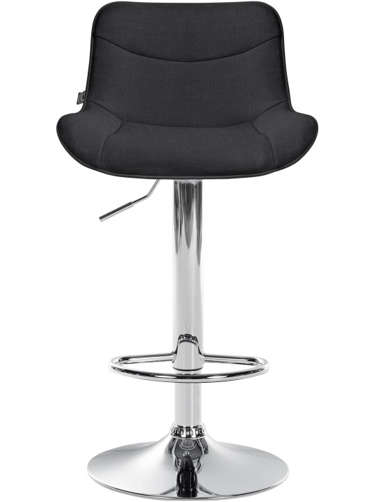 Bárszék Vonore szövet króm, fekete