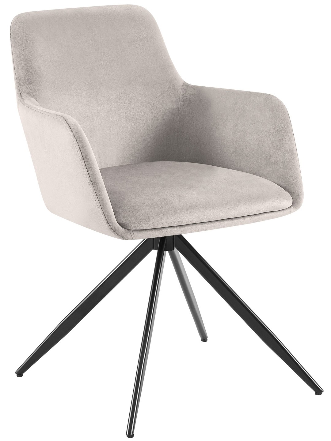 Olema bársony étkezőszék, szürke