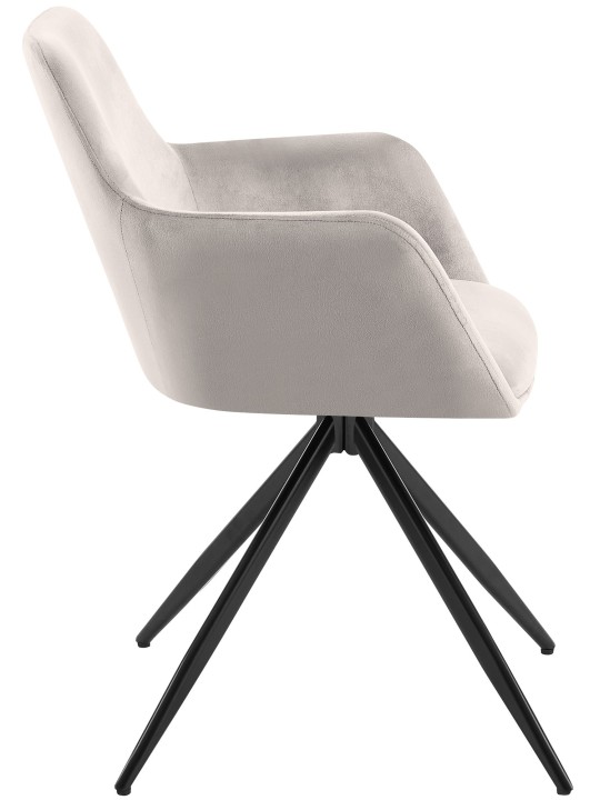 Olema bársony étkezőszék, szürke