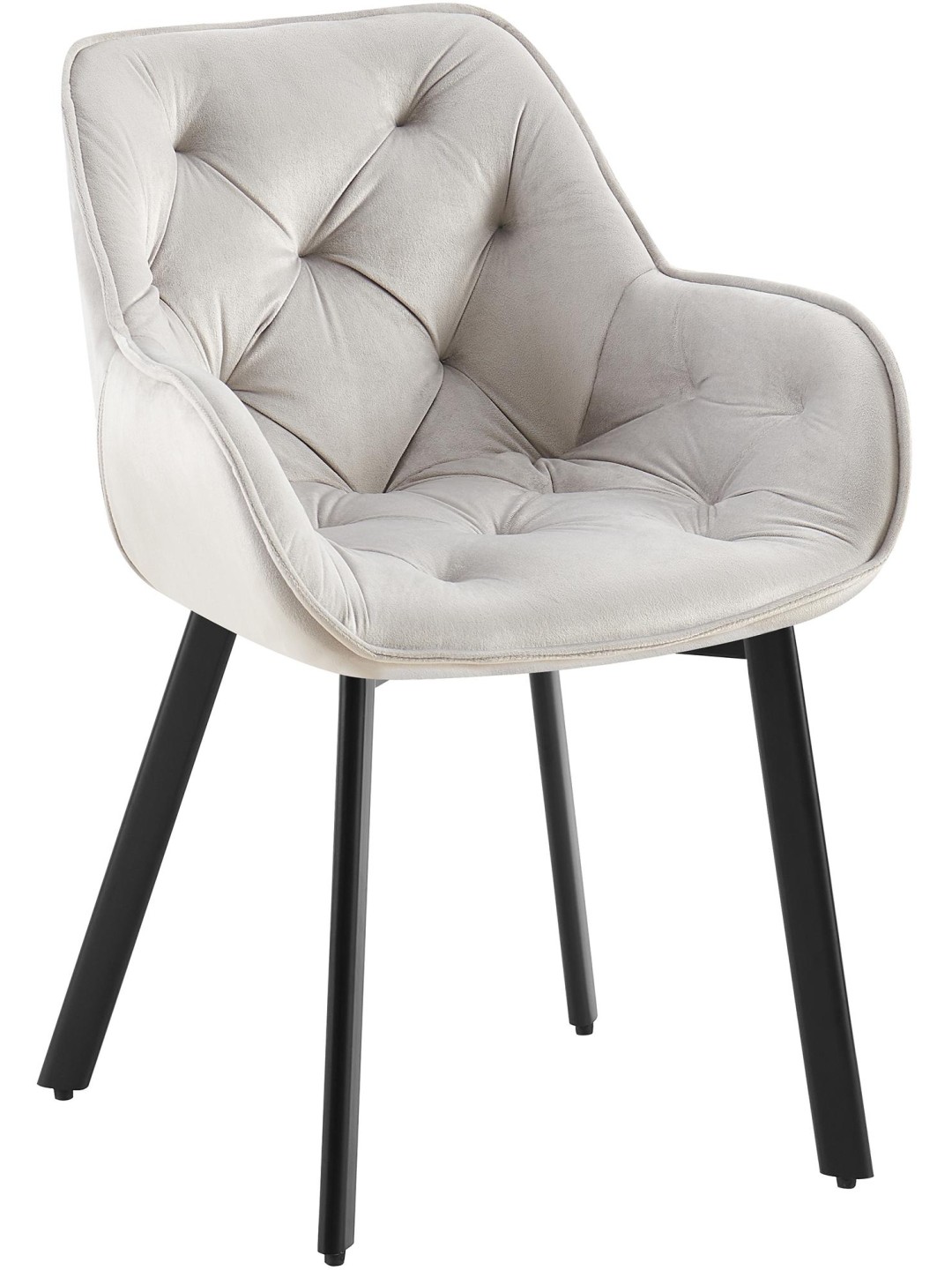 Antigo bársony étkezőszék, szürke