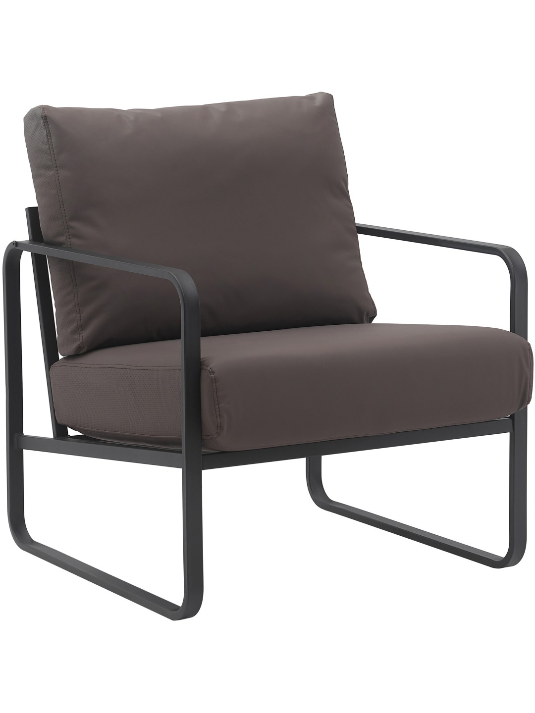 Lounger Manea műbőr, barna