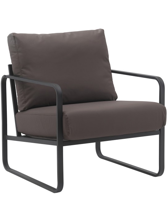 Lounger Manea műbőr, barna