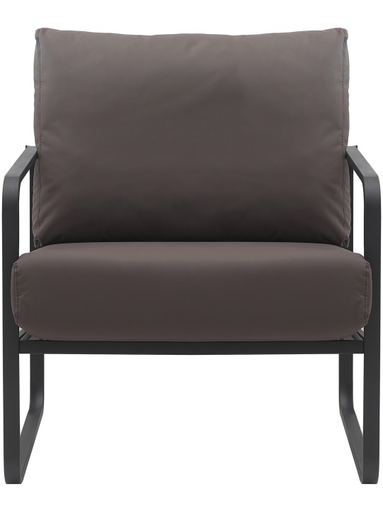 Lounger Manea műbőr, barna