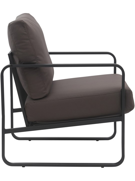 Lounger Manea műbőr, barna