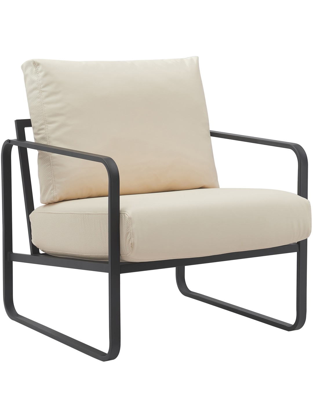 Lounger Manea műbőr, krém