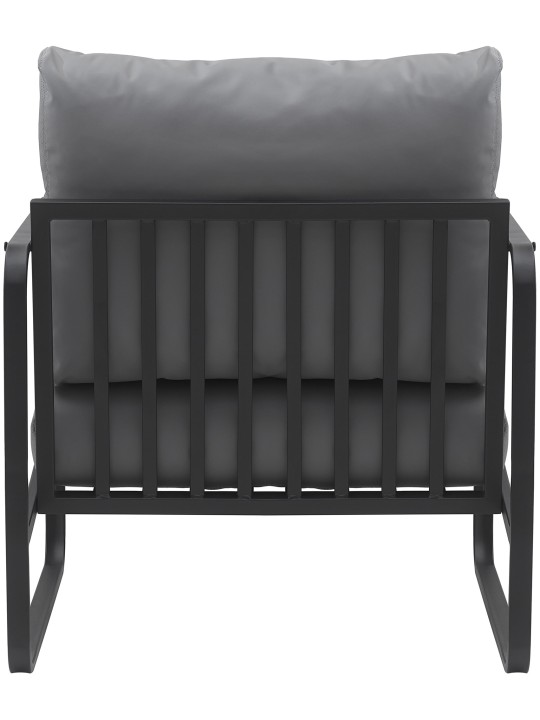 Lounger Manea műbőr, szürke