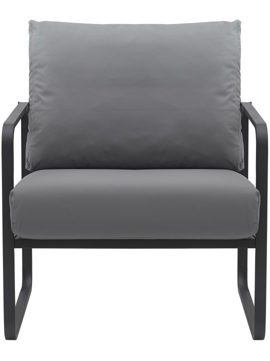 Lounger Manea műbőr, szürke