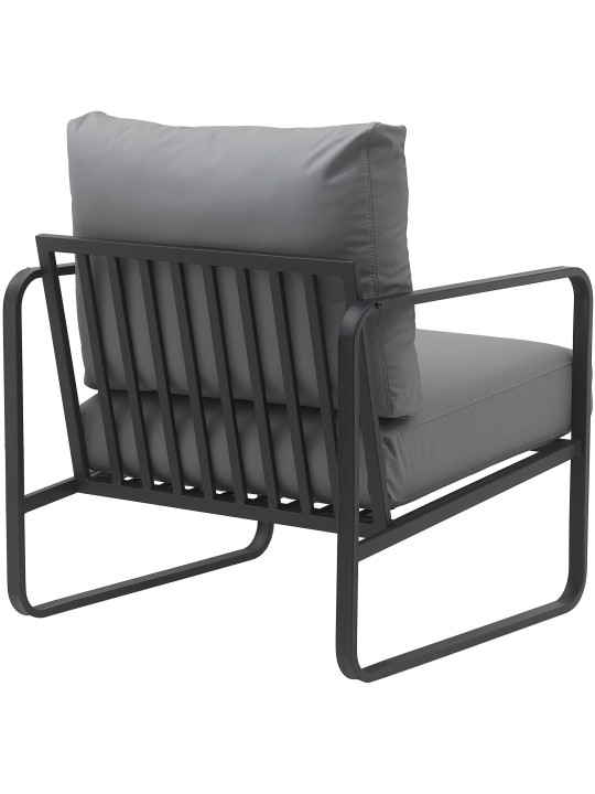 Lounger Manea műbőr, szürke