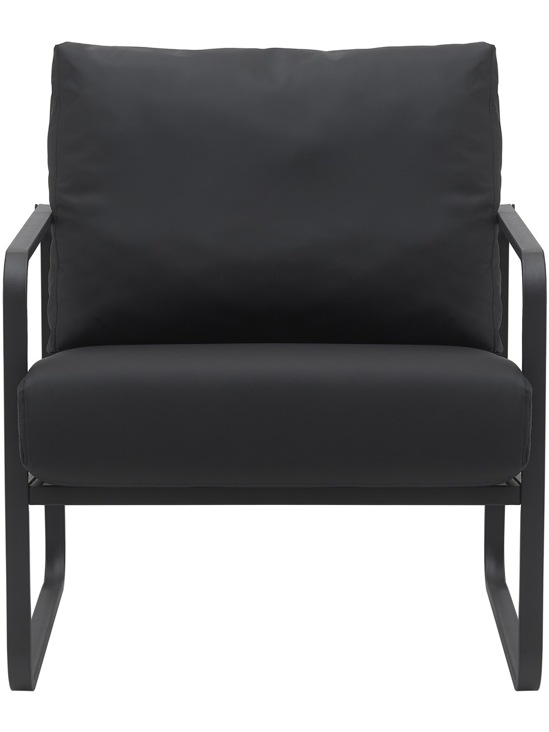 Lounger Manea műbőr, fekete