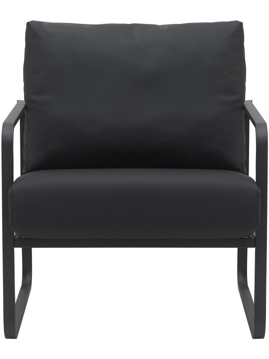 Lounger Manea műbőr, fekete