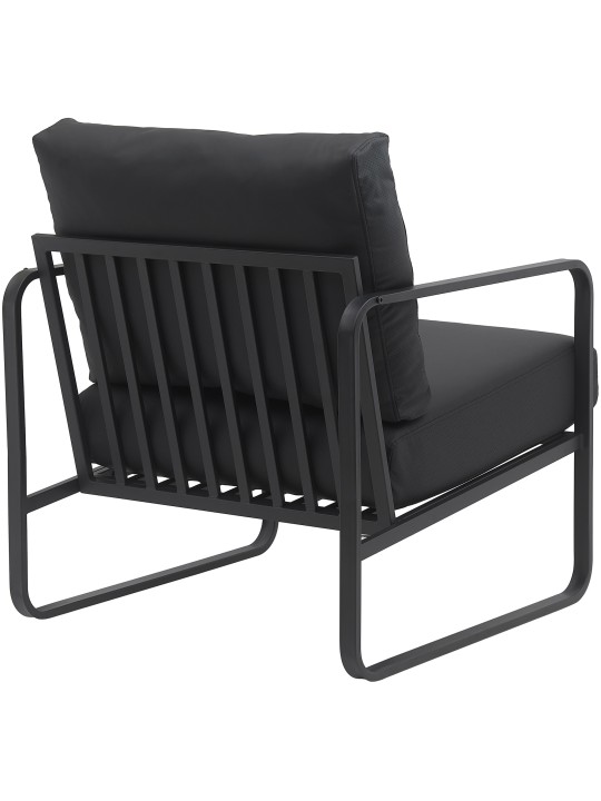 Lounger Manea műbőr, fekete