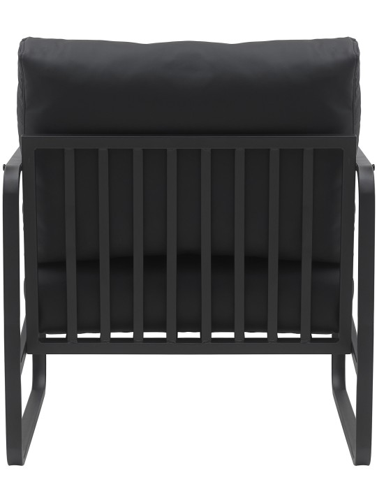 Lounger Manea műbőr, fekete
