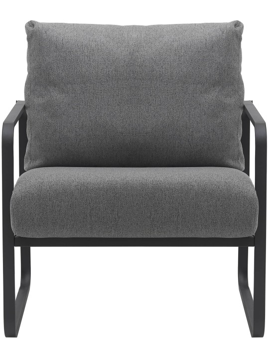 Lounger Manea szövet, sötétszürke
