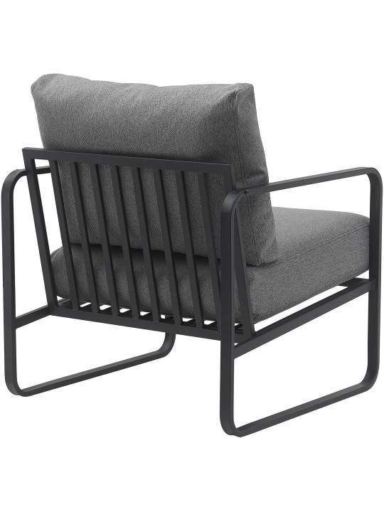 Lounger Manea szövet, sötétszürke