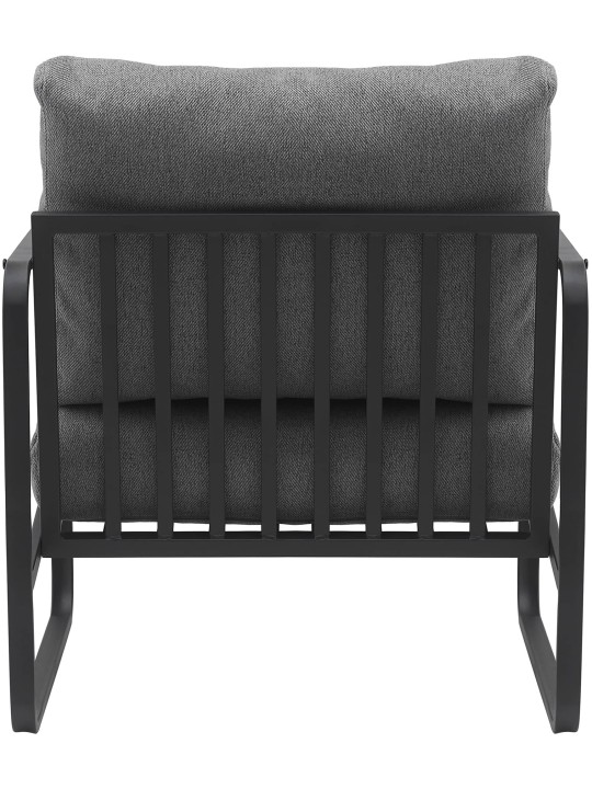 Lounger Manea szövet, sötétszürke