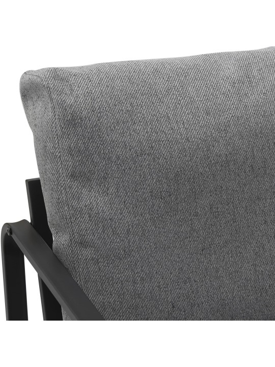 Lounger Manea szövet, sötétszürke