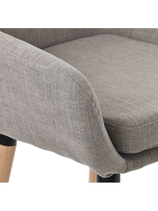 2 db bárszék készlet Grant textil, szürke