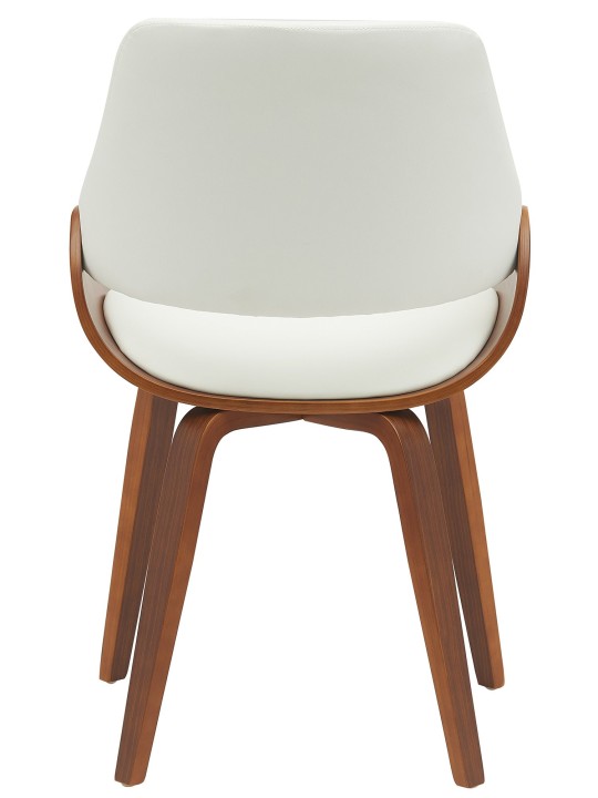Vangale műbőr étkezőszék, dió/fehér Vangale műbőr étkezőszék, dió/fehér