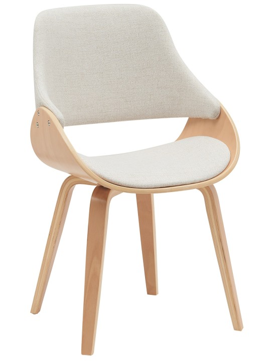 Vangale szövet étkezőszék, natúr/krém Vangale szövet étkezőszék, natúr/krém