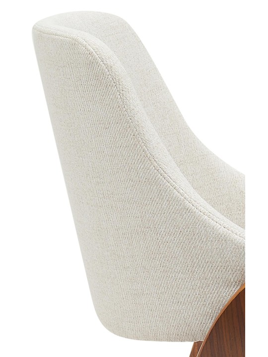 Vangale szövet étkezőszék, dió/krém Vangale szövet étkezőszék, dió/krém