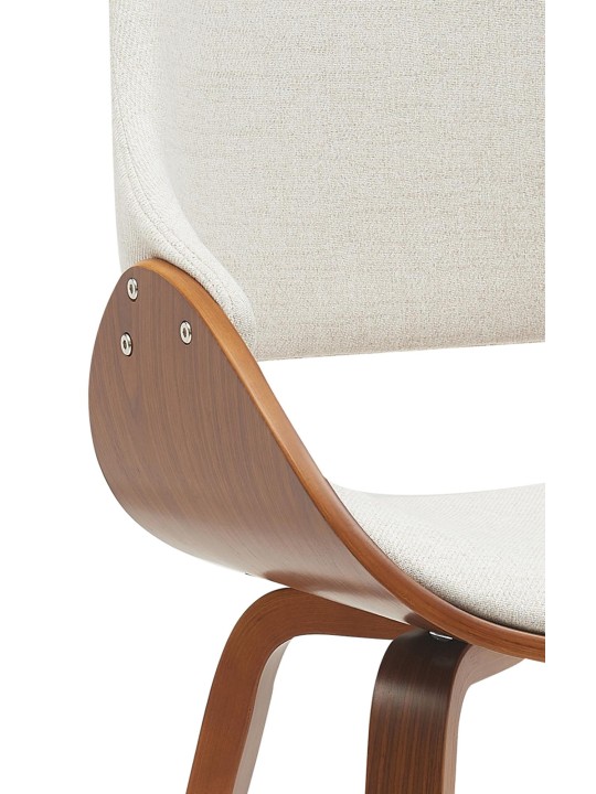 Vangale szövet étkezőszék, dió/krém Vangale szövet étkezőszék, dió/krém