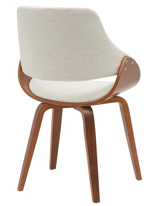 Vangale szövet étkezőszék, dió/krém Vangale szövet étkezőszék, dió/krém