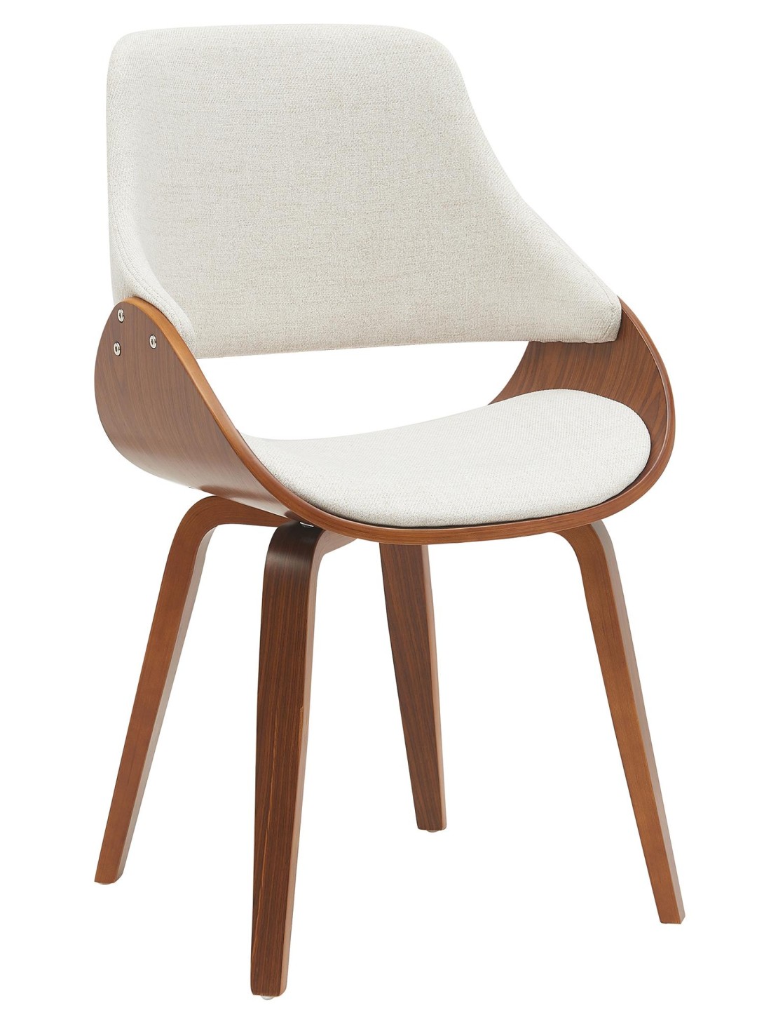 Vangale szövet étkezőszék, dió/krém