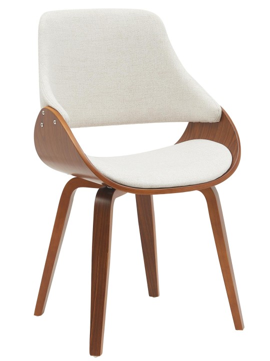 Vangale szövet étkezőszék, dió/krém Vangale szövet étkezőszék, dió/krém