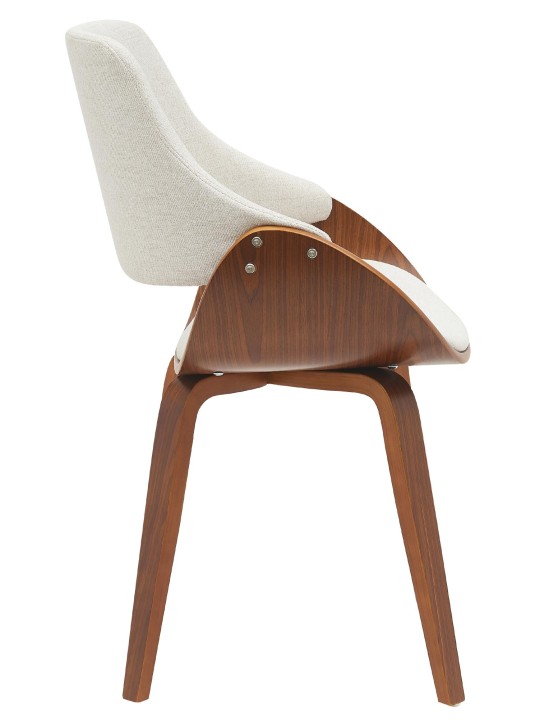 Vangale szövet étkezőszék, dió/krém Vangale szövet étkezőszék, dió/krém