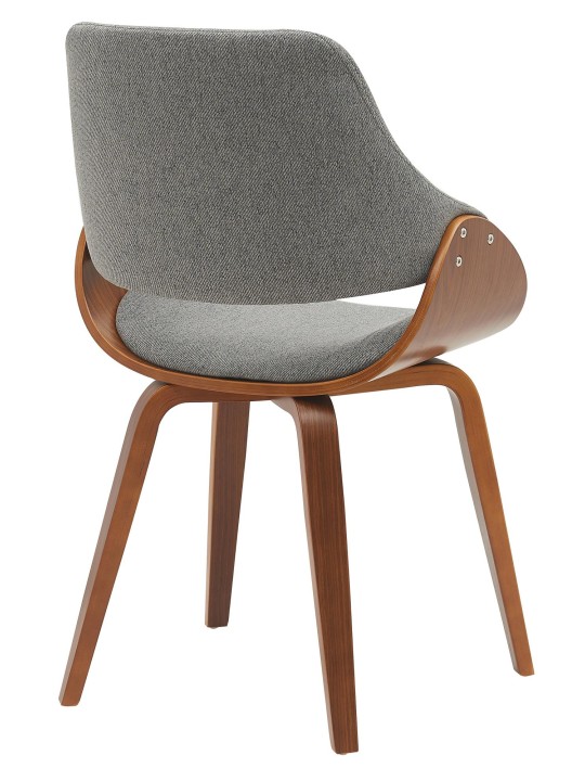 Vangale szövet étkezőszék, dió/sötétszürke