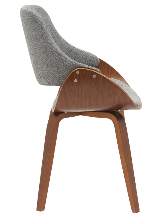 Vangale szövet étkezőszék, dió/sötétszürke