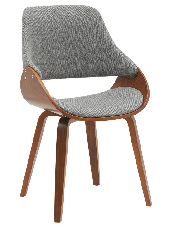 Vangale szövet étkezőszék, dió/sötétszürke