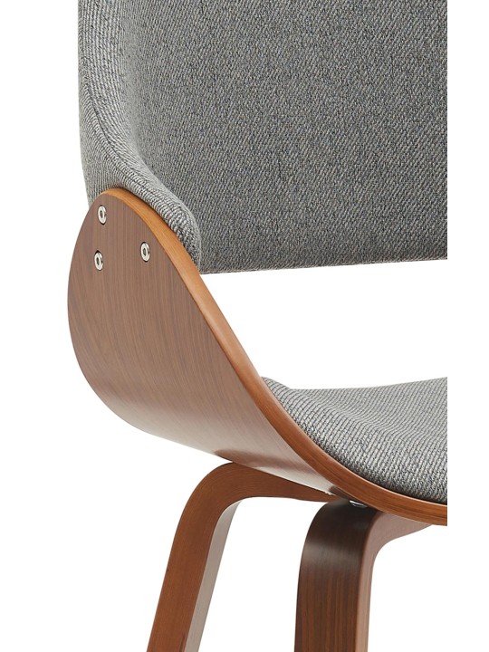 Vangale szövet étkezőszék, dió/sötétszürke