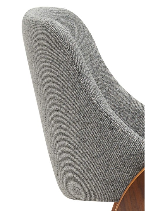 Vangale szövet étkezőszék, dió/sötétszürke