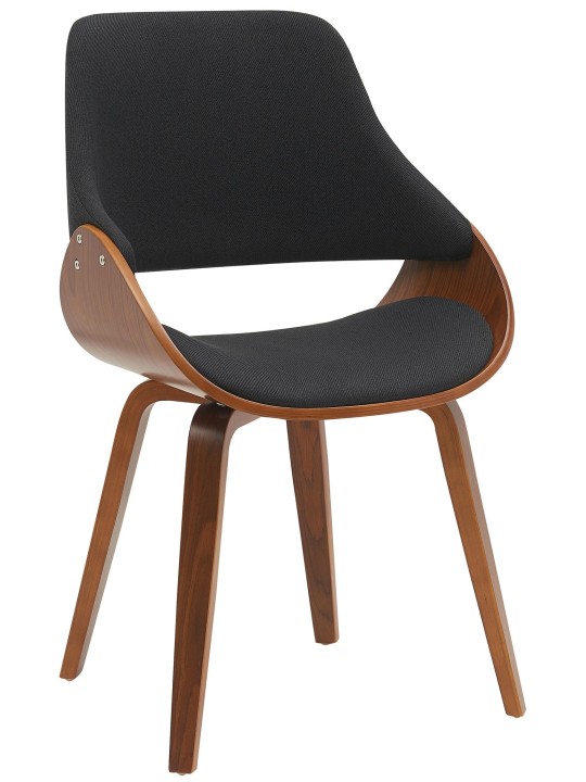 Vangale szövet étkezőszék, dió/fekete Vangale szövet étkezőszék, dió/fekete