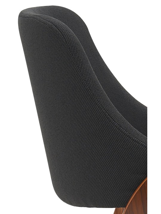 Vangale szövet étkezőszék, dió/fekete Vangale szövet étkezőszék, dió/fekete